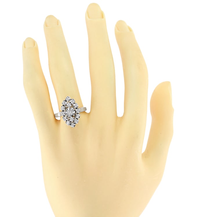 Foto 4 - Formvollendeter Ring 0,18ct Diamanten-Weißgold, S2912